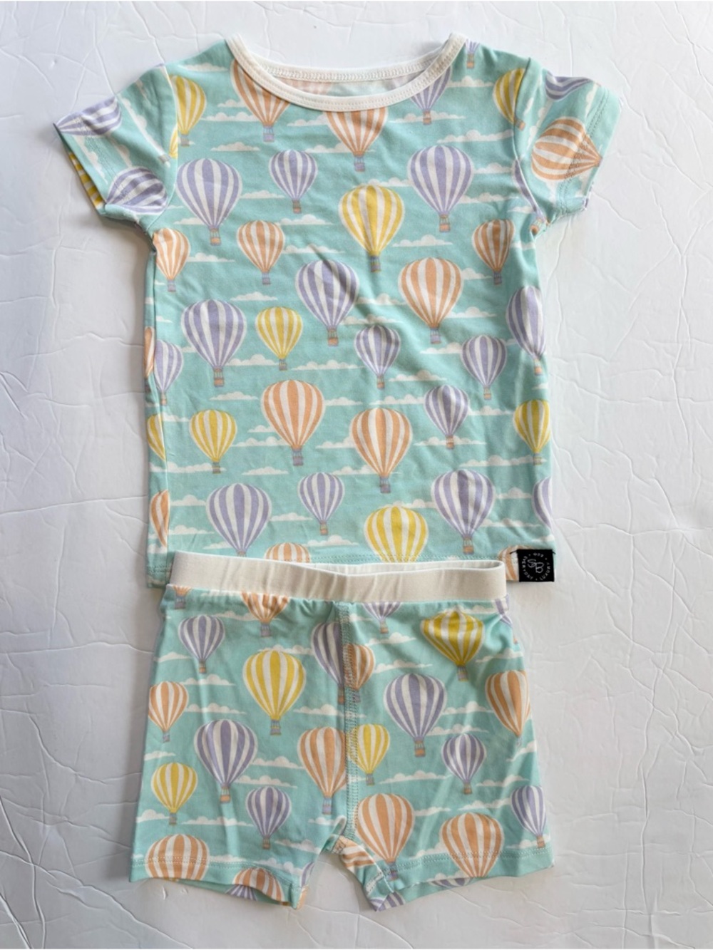 Sweet Bamboo Vintage Balloons Short Sleeve Bamboo Pajama Set 18-24 months